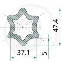 BLUELINE Rura profilowana 377377274 - 377377274 - Sklep rolniczy PoltechParts