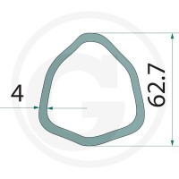BLUELINE Rura profilowana 377377318 - 377377318 - Sklep rolniczy PoltechParts