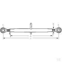 łącznik górny, M24 600 mm kat. 1 | poltechparts.pl