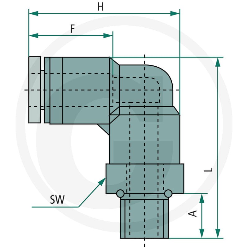 GRANIT Złącze kątowe wkręcane B-WEd-6-1/4-KU 60603180112 - Sklep PoltechParts