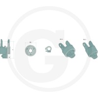 BLUELINE Sprzęgło jednokierunkowe 377377424 - 377377424 - Sklep rolniczy PoltechParts
