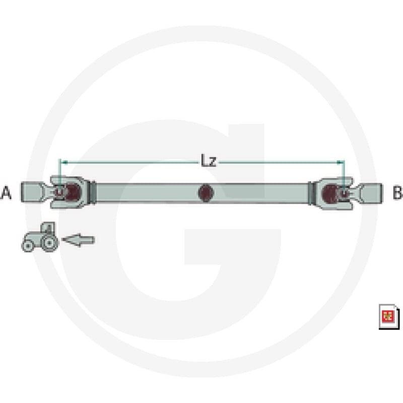 BLUELINE Wał przegubowy 37746021912 - 37746021912 - Sklep rolniczy PoltechParts