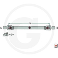BLUELINE Wał przegubowy 37746021912 - 37746021912 - Sklep rolniczy PoltechParts