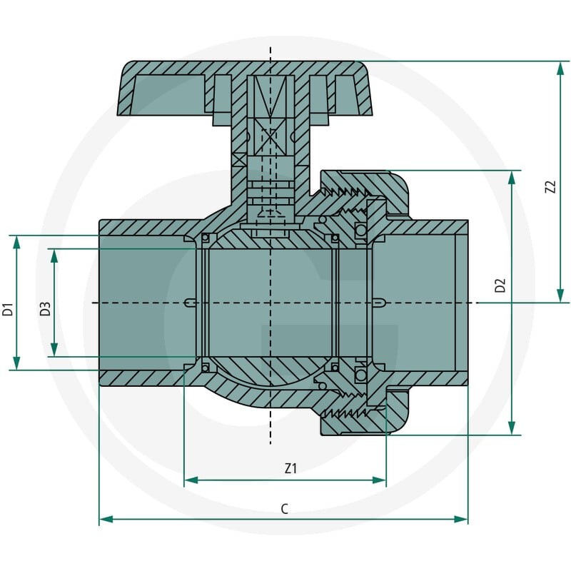 GRANIT Zawór kulowy 40504051817 - 40504051817 - Sklep rolniczy PoltechParts
