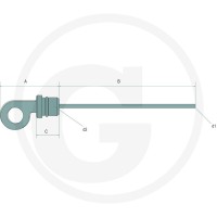 B&P Miarka poziomu oleju 4055060100001 - 4055060100001 - Sklep rolniczy PoltechParts