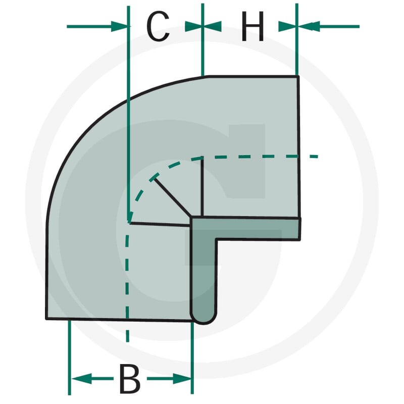 GRANIT Kolanko 90° 40504050281 - 40504050281 - Sklep rolniczy PoltechParts