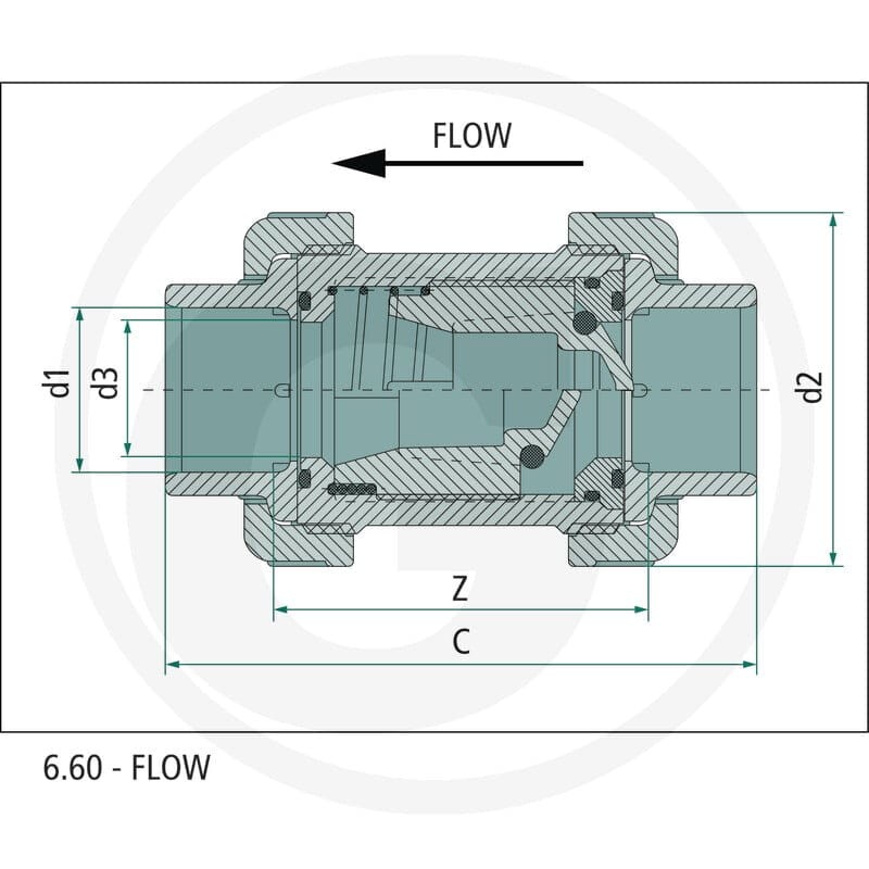 GRANIT Zawór przeciwzwrotny 40504050737 - 40504050737 - Sklep rolniczy PoltechParts