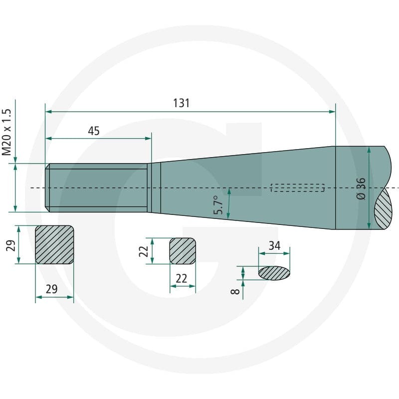 SHW Ząb łyżki 43012502001 - Sklep PoltechParts