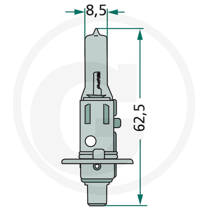 GRANIT Żarówka halogenowa H1 47724V70WH1 - Sklep PoltechParts
