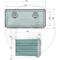 DAKEN Skrzynia narzędziowa JUST 750 28801153 - 28801153 - Sklep rolniczy PoltechParts