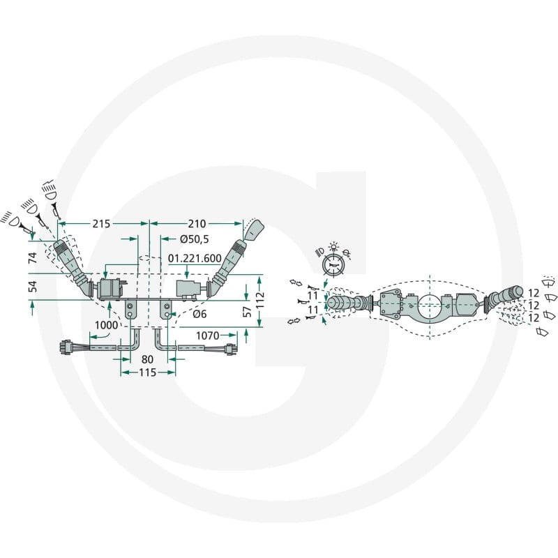 Cobo Przełącznik wielofunkcyjny 22701221000 - 22701221000 - Sklep rolniczy PoltechParts