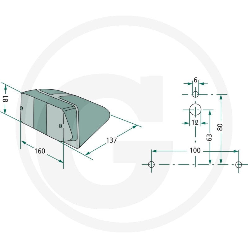 Cobo Lampa tylna 22702268000 - 22702268000 - Sklep rolniczy PoltechParts
