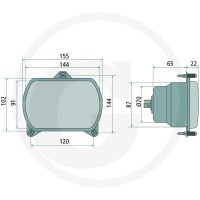 Cobo Reflektor kierunkowy 22705422000 - 22705422000 - Sklep rolniczy PoltechParts
