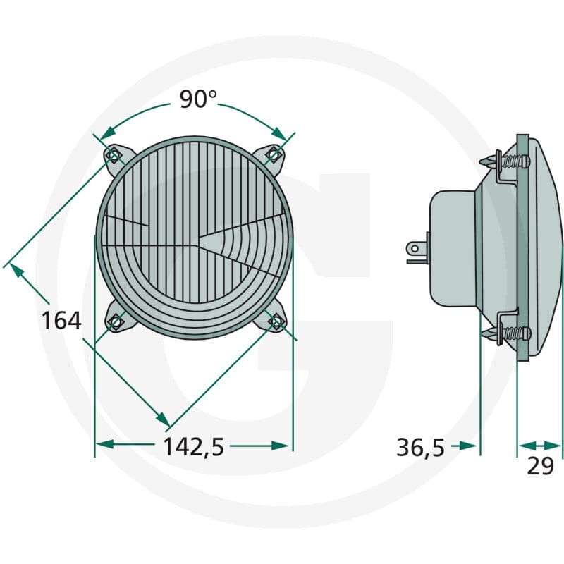 Cobo Reflektor kierunkowy 22705567000 - 22705567000 - Sklep rolniczy PoltechParts
