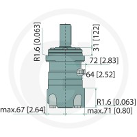 WHITE Silnik hydrauliczny OMT 400 257151B3004 - 257151B3004 - Sklep rolniczy PoltechParts