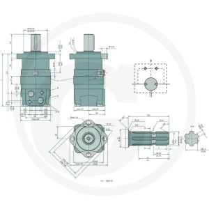 WHITE Silnik hydrauliczny OMS 200 257151F0564