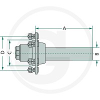GRANIT Czop osi 22099023 - 22099023 - Sklep rolniczy PoltechParts