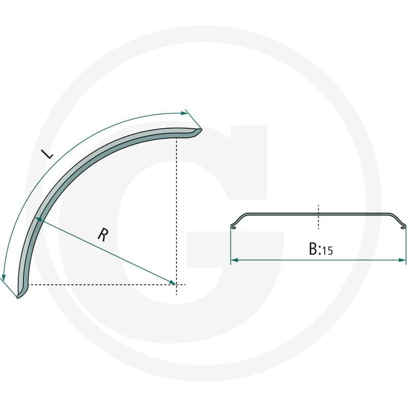 GRANIT Błotnik gumowy 220E2400 - 220E2400 - Sklep rolniczy PoltechParts