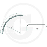 GRANIT Błotnik gumowy 220E2400 - 220E2400 - Sklep rolniczy PoltechParts