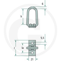 GRANIT Chwytka nadburtowa 22099624 - 22099624 - Sklep rolniczy PoltechParts