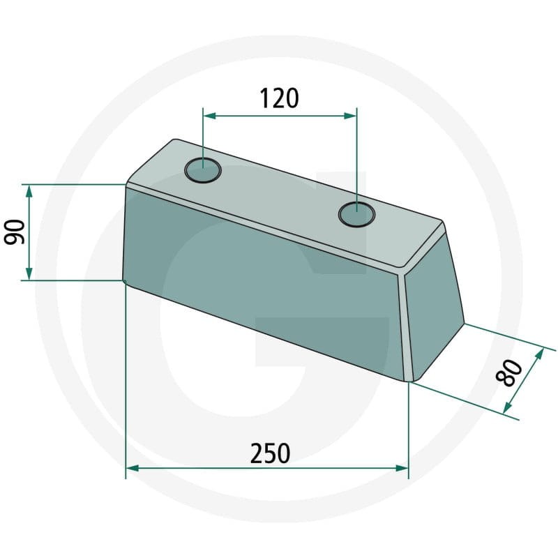 GRANIT Odbojnik ramy 2209910006 - 2209910006 - Sklep rolniczy PoltechParts