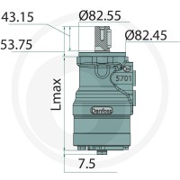 WHITE Silnik hydrauliczny OMR-X 250cc D = 25mm / A2 25711185471 - 25711185471 - Sklep rolniczy PoltechParts