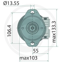 WHITE Silnik hydrauliczny OMR-X 250cc D = 25mm / A2 25711185471 - 25711185471 - Sklep rolniczy PoltechParts