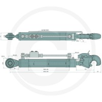 GRANIT Łącznik górny hydrauliczny 20010102 | poltechparts.pl