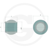 GRANIT Kula łącznika górnego kat. 4 Heavy Duty 200120032 - 200120032 - Sklep rolniczy PoltechParts
