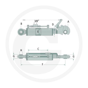 GRANIT Łącznik górny hydrauliczny 20000055