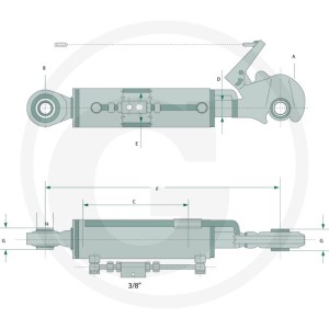 GRANIT Łącznik górny hydrauliczny 20010572