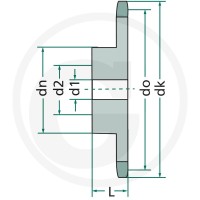 GRANIT Koło łańcuchowe 837021-012-13 - 837021-012-13 - Sklep rolniczy PoltechParts