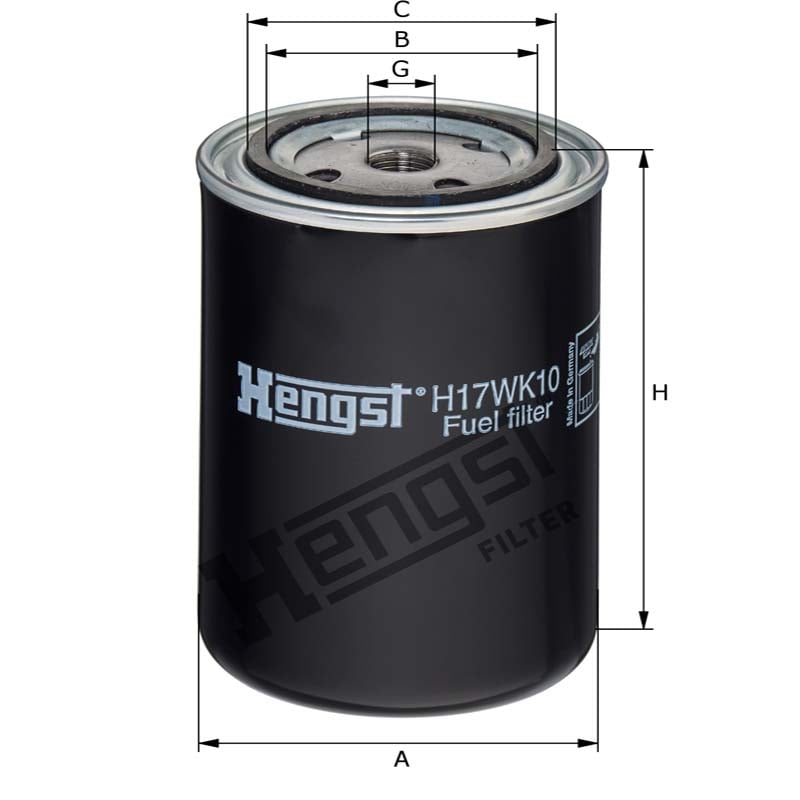Hengst Filtr paliwa 866H17WK10 | poltechparts.pl