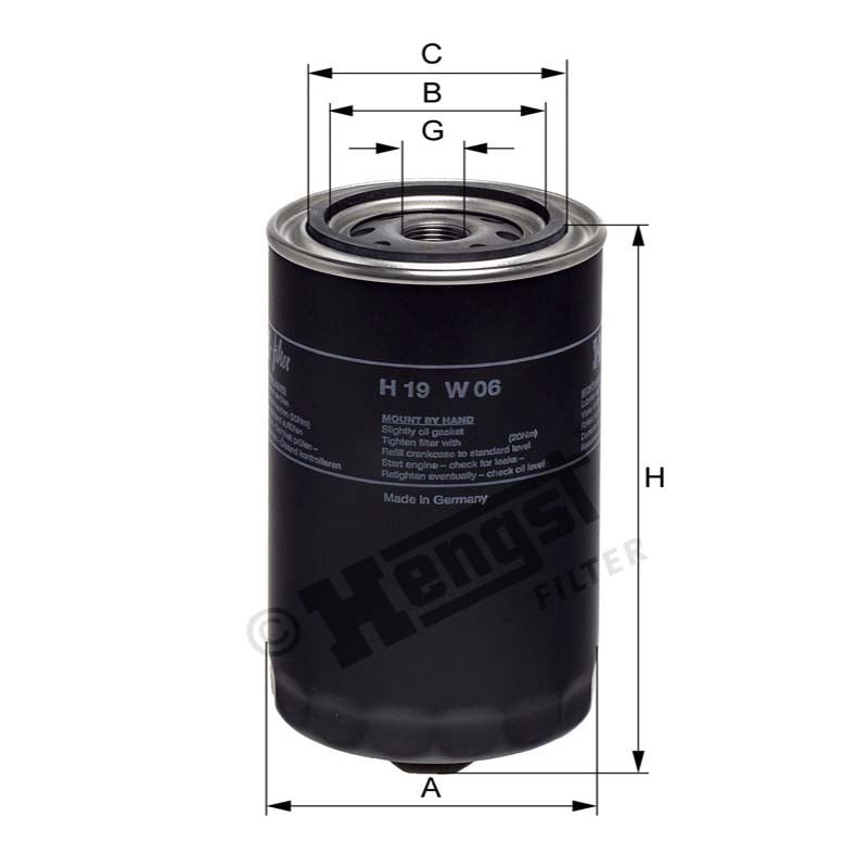 Hengst Filtr oleju 866H19W06 - 866H19W06 - Sklep rolniczy PoltechParts