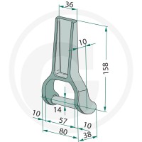 GRANIT Zawias wahadłowy 22010334 - 22010334 - Sklep rolniczy PoltechParts