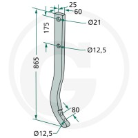 GRANIT Słupica kultywatora 180101.06029 - Sklep PoltechParts