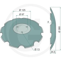 GRANIT Krój tarczowy 1803100022 - 1803100022 - Sklep rolniczy PoltechParts