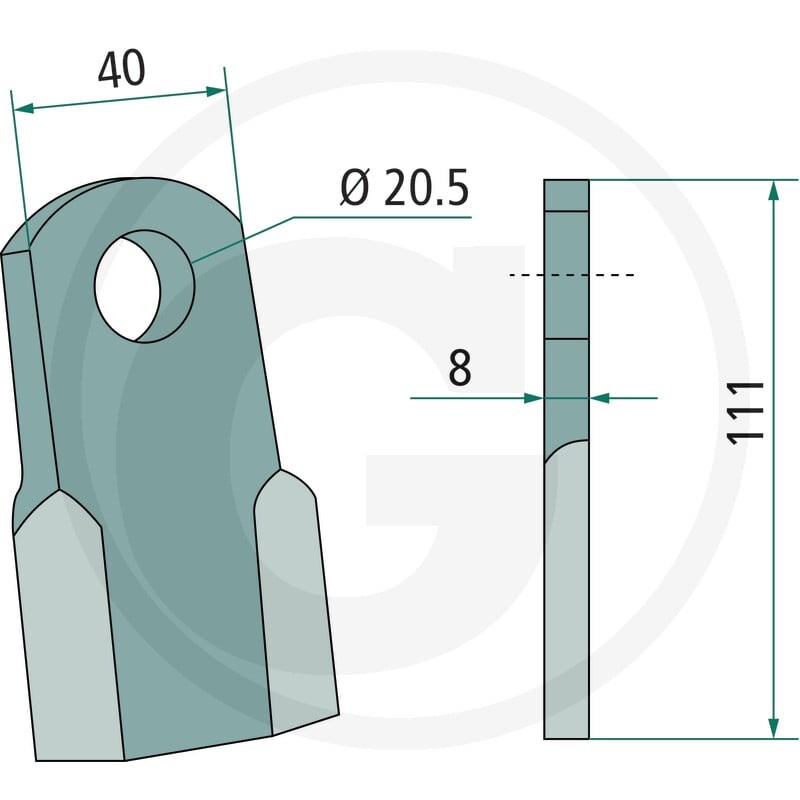 GRANIT Nóż 1803200036 - 1803200036 - Sklep rolniczy PoltechParts