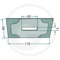 GRANIT Skrobak metalowy 18051-R101-B - Sklep PoltechParts