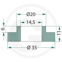 GRANIT Tulejka 18063-BRN-901 - 18063-BRN-901 - Sklep rolniczy PoltechParts