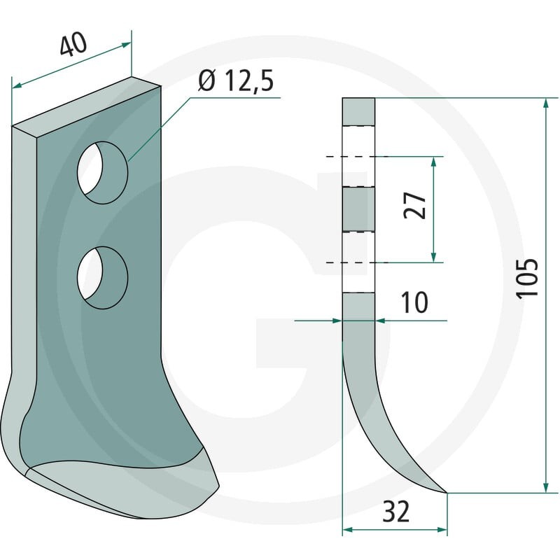 GRANIT Nóż 180633-SMA-074 - 180633-SMA-074 - Sklep rolniczy PoltechParts