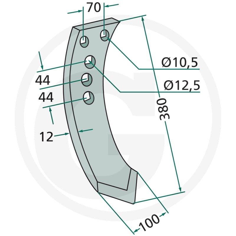 GRANIT Dłuto redlicy 180101.RAB-06 - 180101.RAB-06 - Sklep rolniczy PoltechParts