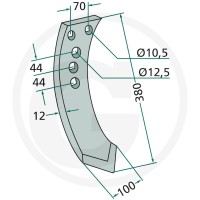 GRANIT Dłuto redlicy 180101.RAB-06 - 180101.RAB-06 - Sklep rolniczy PoltechParts