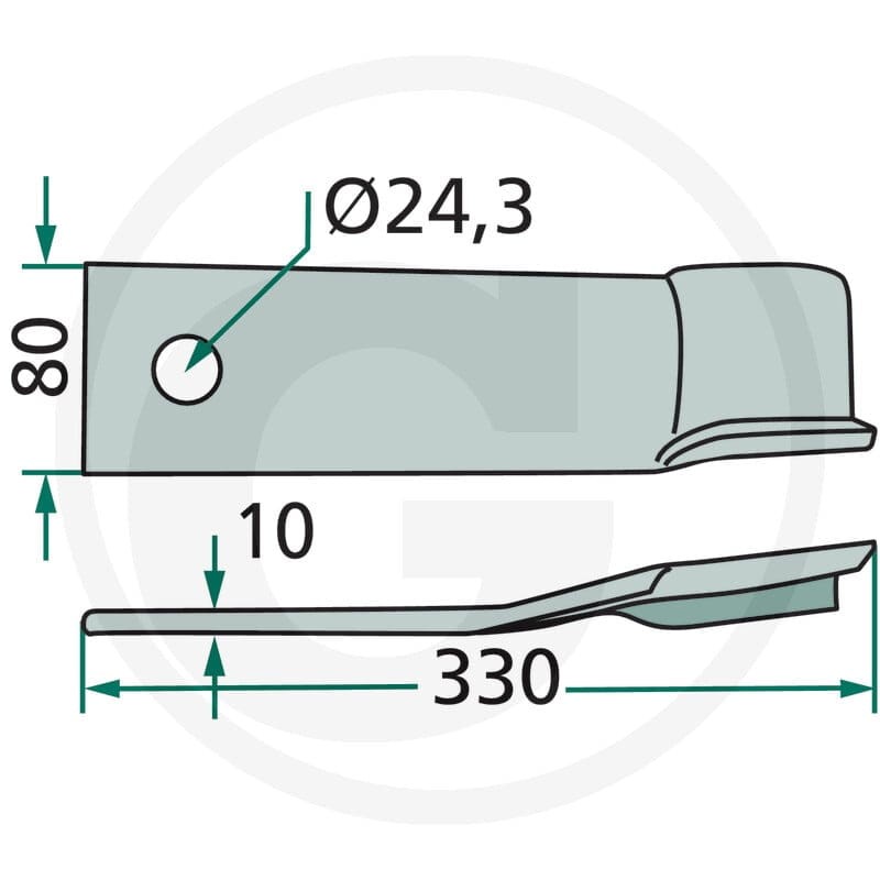 GRANIT Nóż bijakowy 18063-IND-91-R - 18063-IND-91-R - Sklep rolniczy PoltechParts