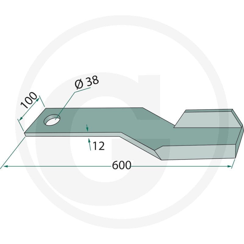 GRANIT Nóż 18063-SPH-01-R - 18063-SPH-01-R - Sklep rolniczy PoltechParts