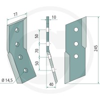 GRANIT Nóż 180633-SMA-05 - 180633-SMA-05 - Sklep rolniczy PoltechParts