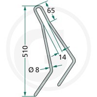 GRANIT Palec zagarniający siewnika 1801… | poltechparts.pl
