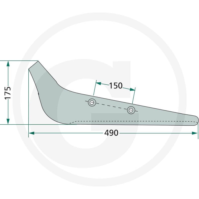GRANIT Lemiesz wyorywacza 18034-0002R - 18034-0002R - Sklep rolniczy PoltechParts