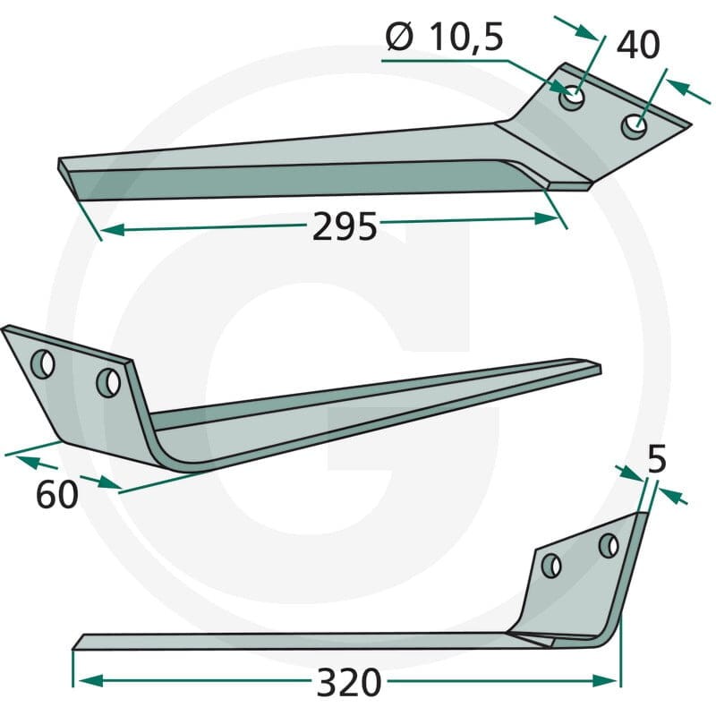 GRANIT Nóż ogławiacza 18034-KLE-99L - 18034-KLE-99L - Sklep rolniczy PoltechParts