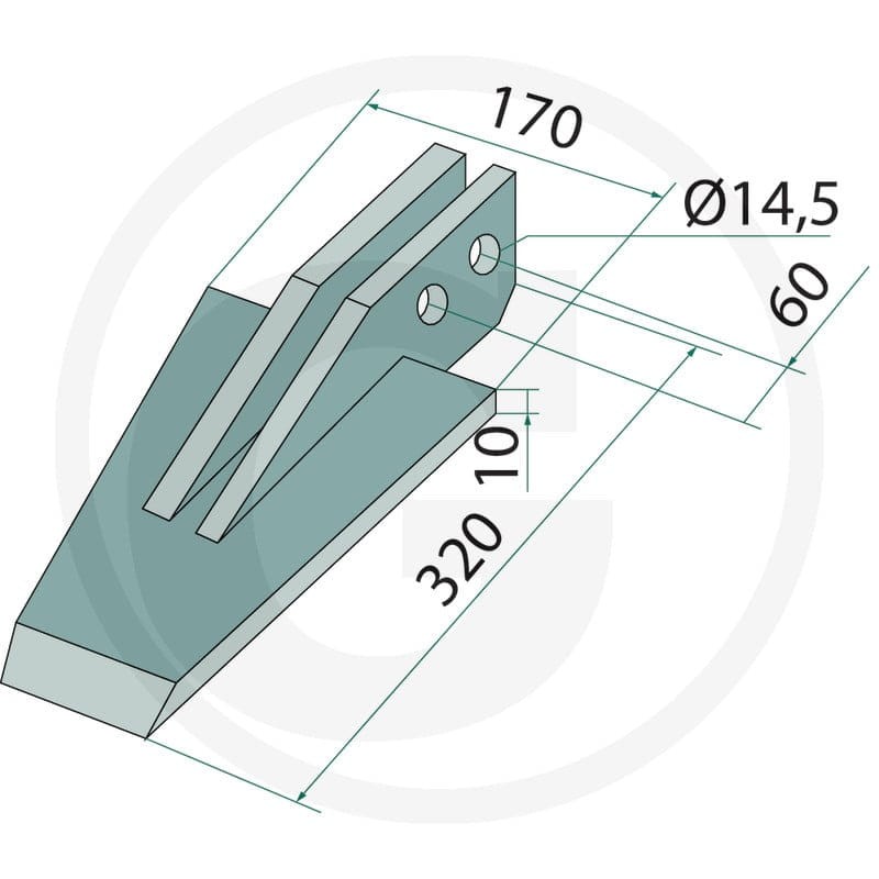 GRANIT Łopatka 180631-VAN-10 - 180631-VAN-10 - Sklep rolniczy PoltechParts